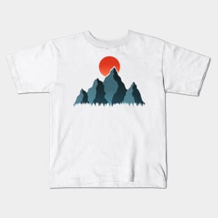 Adventure In The Mountains Art III Kids T-Shirt